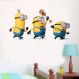 Adesivo de Parede Infantil Minions e Violão- Grande 100x52cm