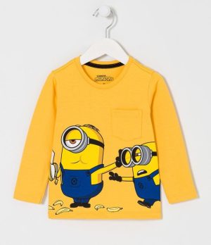 Camiseta Infantil com Estampa dos Minions - Tam 1 a 5 anos
