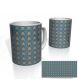 Caneca Nerderia Minions Circulos Azuis