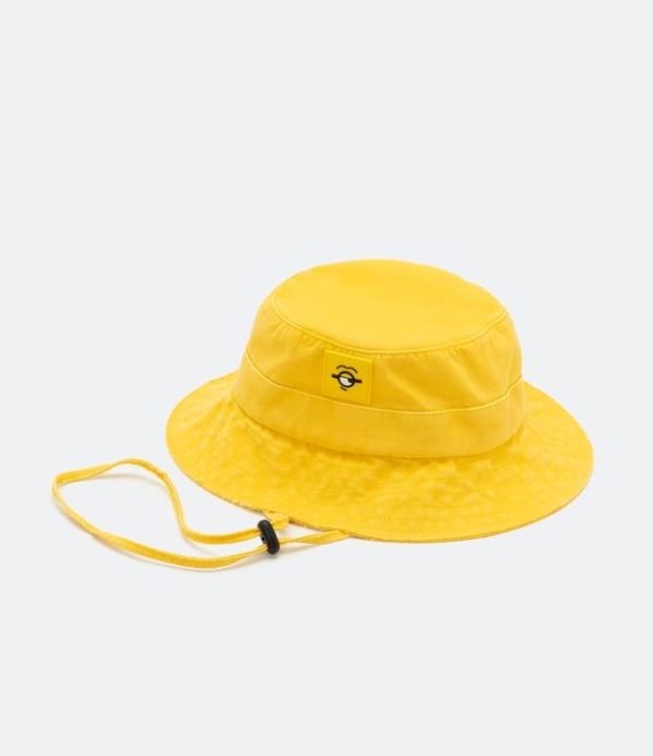 Chapéu Bucket em Algodão com Cordinha Ajustável e Etiquetinha Minion