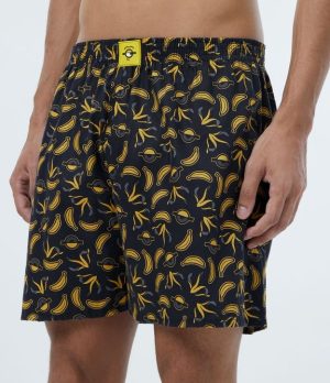 Cueca Samba-Canção com Estampa Banana Minions