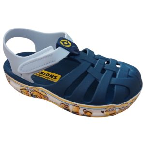 Infantil - Sandália Babuche Minions Loomp Baby 23156 - Azul Escuro