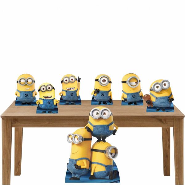 Kit Decoração De Festa Totem Display Minions - 7 Peças