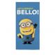 Toalha de Banho Felpuda Estampada Minions D